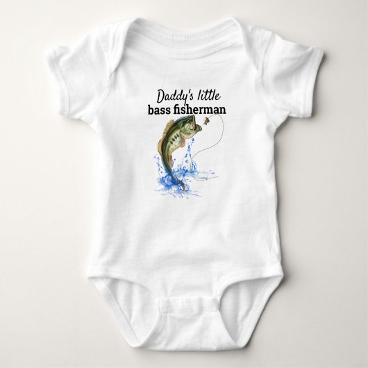 Daddys Little Bass Fisherman Baby Strampler (Vorderseite)