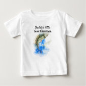 Daddys Little Bass Fisherman Baby T-shirt (Vorderseite)