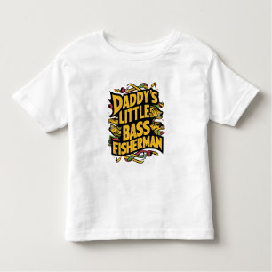 Daddys Little Bass Fisherman Kleinkind T-shirt