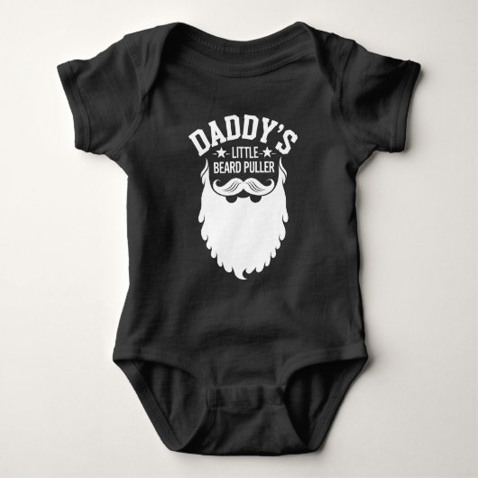 Daddy's Little Beard Puller Baby Strampler (Vorderseite)
