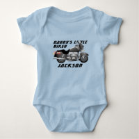 Daddy's Little Biker mit Motorrad