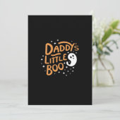 Daddy's Little Boo, Happy Halloween Feiertagskarte (Stehend Vorderseite)