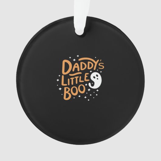 Daddy's Little Boo, Happy Halloween Ornament (Vorderseite)
