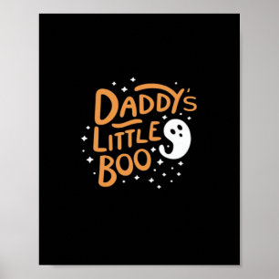 Daddy's Little Boo, Happy Halloween Poster