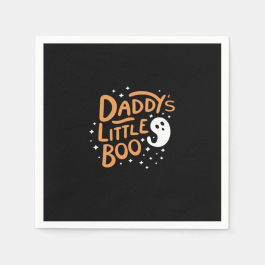 Daddy's Little Boo, Happy Halloween Serviette (Vorderseite)