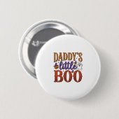 Daddys Little Boo Vintage Halloween Button (Vorne & Hinten)