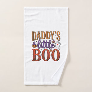 Daddys Little Boo Vintage Halloween Handtuch