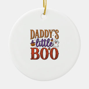 Daddys Little Boo Vintage Halloween Keramik Ornament