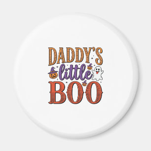 Daddys Little Boo Vintage Halloween Magnet