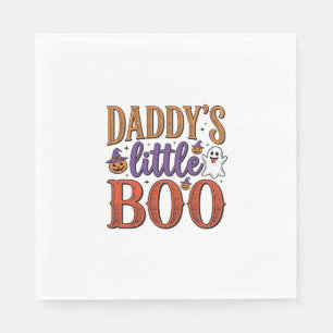 Daddys Little Boo Vintage Halloween Serviette