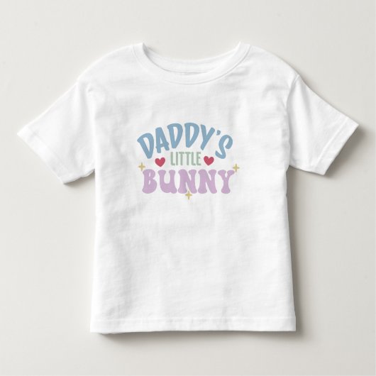Daddy's Little Bunny Kleinkind T-shirt (Vorderseite)