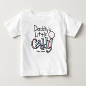 Daddy's Little Caddy Baby T-shirt (Vorderseite)
