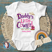 Daddy's Little Cowgirl Baby Strampler