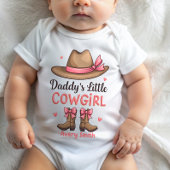 Daddy's Little Cowgirl Baby Strampler