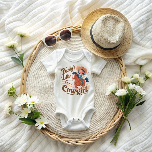 Daddy's Little Cowgirl Baby Strampler
