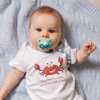 Daddy's Little Crab Baby Strampler