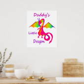 Daddy's Little Dragon Poster (Küche)