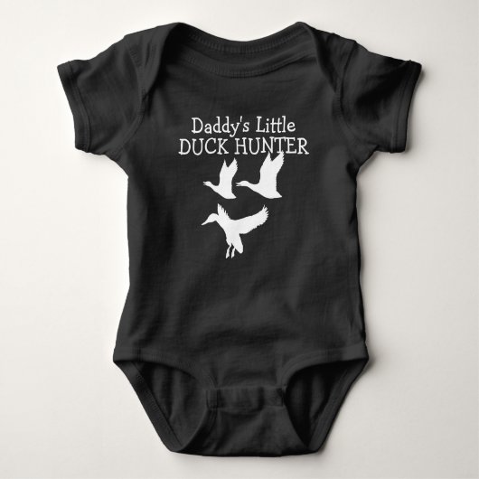 Daddys Little Duck Hunter Baby Bodysuit Baby Strampler (Vorderseite)
