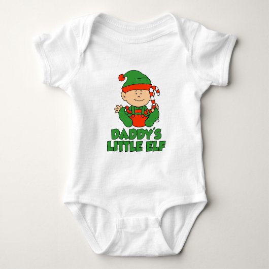 Daddy's Little Elf Baby Strampler (Vorderseite)