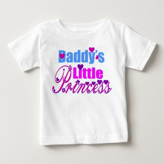 ✔ Daddy's Little Fab atmungsaktive Ruffle Baby T-shirt (Vorderseite)