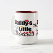 ✔ Daddy's Little Fab Zweifarbige Tasse (Vorderseite Links)