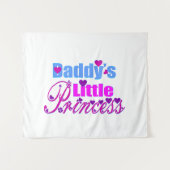 👸 Daddy's Little Fabulous Wall Tapest Wandteppich (Vorderseite (Horizontal))