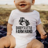 Daddy's Little Farm Hand Funny Traktor Baby Gesche Baby Strampler