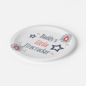 Daddy's Little Firecracker Pappteller (Schrägansicht)