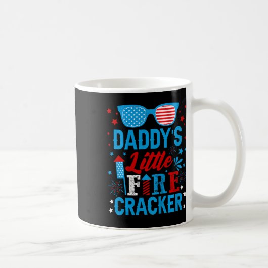 Daddys Little Firecracker Unabhängigkeitstag Feuer Kaffeetasse (Rechts)