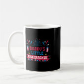 Daddys Little Firecracker Unabhängigkeitstag Feuer Kaffeetasse (Links)