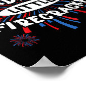 Daddys Little Firecracker Unabhängigkeitstag Feuer Poster (Ecke)