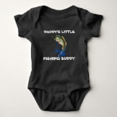 Daddys Little Fishing Buddy Baby Bodysuit Baby Strampler (Vorderseite)