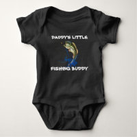 Daddys Little Fishing Buddy Baby Bodysuit