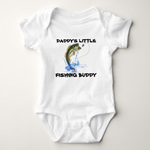 Daddys Little Fishing Buddy Baby Strampler