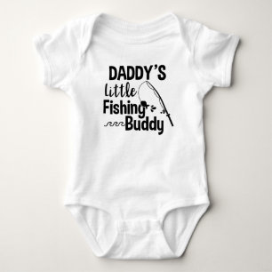 Daddy's Little Fishing Buddy Baby Strampler