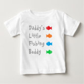 Daddy's Little Fishing Buddy Baby T-shirt (Vorderseite)