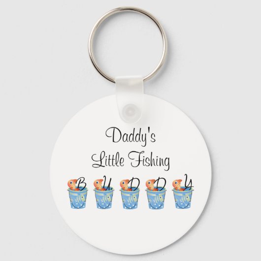 Daddy's Little Fishing Buddy Schlüsselanhänger (Vorderseite)