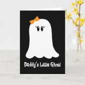 Daddy's Little Ghoul Karte (Gelbe Blume)
