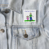 Daddy's Little Girl Button (Blond) (Beispiel)