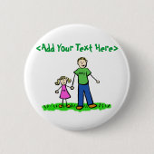 Daddy's Little Girl Button (Blond) (Vorderseite)