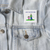 Daddy's Little Girl Button (Brünett) (Beispiel)