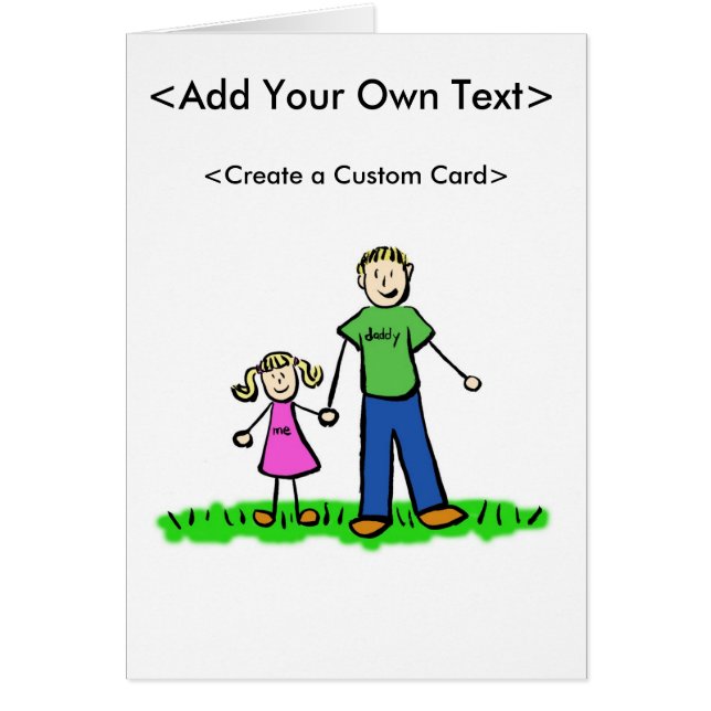 Daddy's Little Girl Card (Blond) (Vorne)