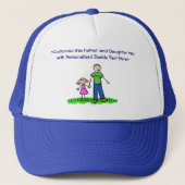 Daddy's Little Girl Custom Cap oder Hat (Blond) Truckerkappe (Vorderseite)