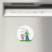 Daddy's Little Girl Custom Magnet (Blond) (In Situ (Geschirrspüler))