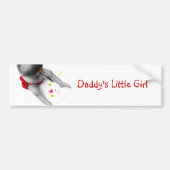 Daddys Little Girl I Liebe Sie Vater I Herz U Autoaufkleber (Vorne)