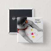 Daddys Little Girl I Liebe Sie Vater I Herz U Button (Vorne & Hinten)