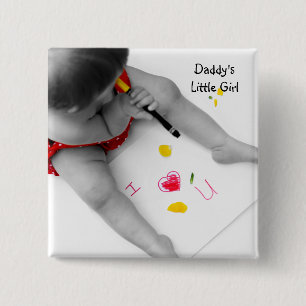 Daddys Little Girl I Liebe Sie Vater I Herz U Button