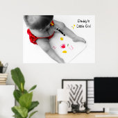 Daddys Little Girl I Liebe Sie Vater I Herz U Poster (Heimbüro)