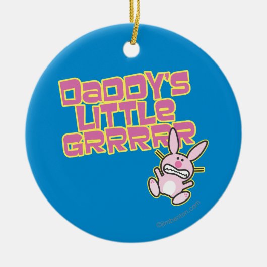 Daddy's Little Girl Keramikornament (Vorne)