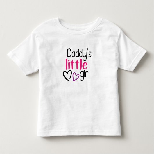 Daddy's Little Girl Kleinkind T-shirt (Vorderseite)